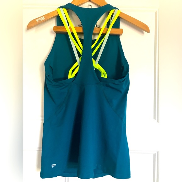 Fabletics 3 pieces athletic matching set, crisscross back, color block - Picture 10 of 11